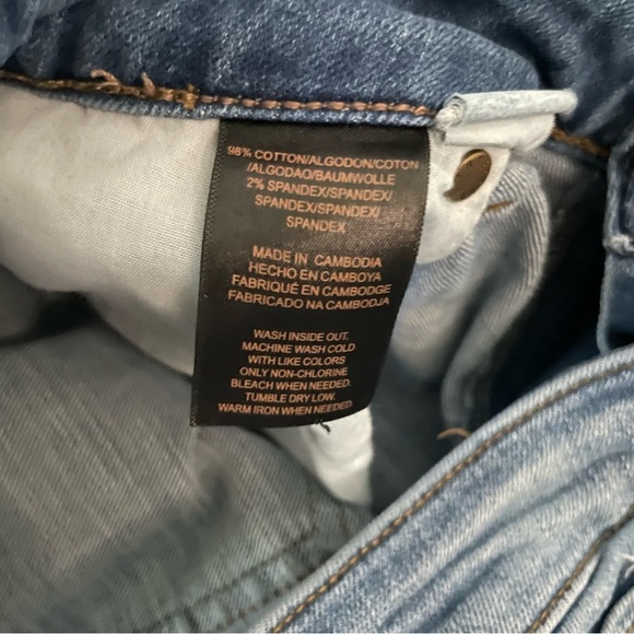 Frye Mid Rise Cropped Skinny Jeans Medium Wash Size 6 - Picture 9 of 10